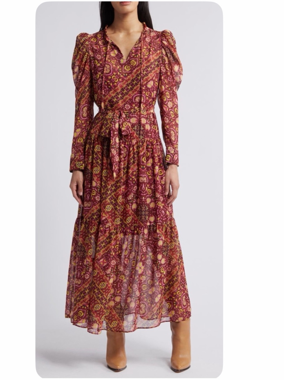 NWOT Julia Jordan Boho Maxi Dress